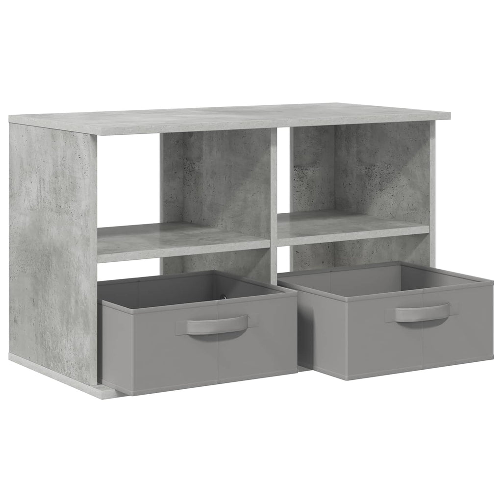 vidaXL TV-Ständer mit Schubladen Beton Grau 79 x 40 x 48 cm