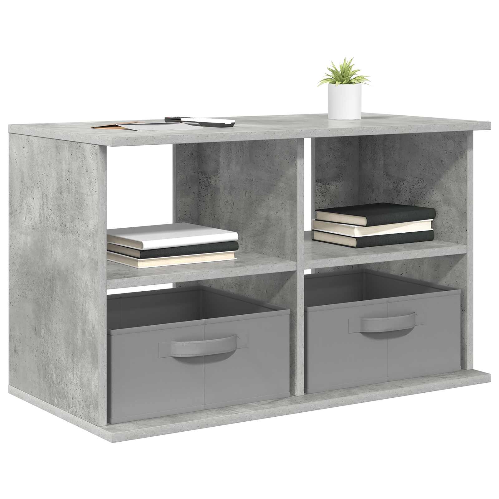 vidaXL TV-Ständer mit Schubladen Beton Grau 79 x 40 x 48 cm
