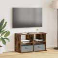 vidaXL TV-Ständer mit Schubladen Geräucherte Eiche 79 x 40 x 48 cm