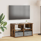 vidaXL TV-Ständer mit Schubladen Geräucherte Eiche 79 x 40 x 48 cm