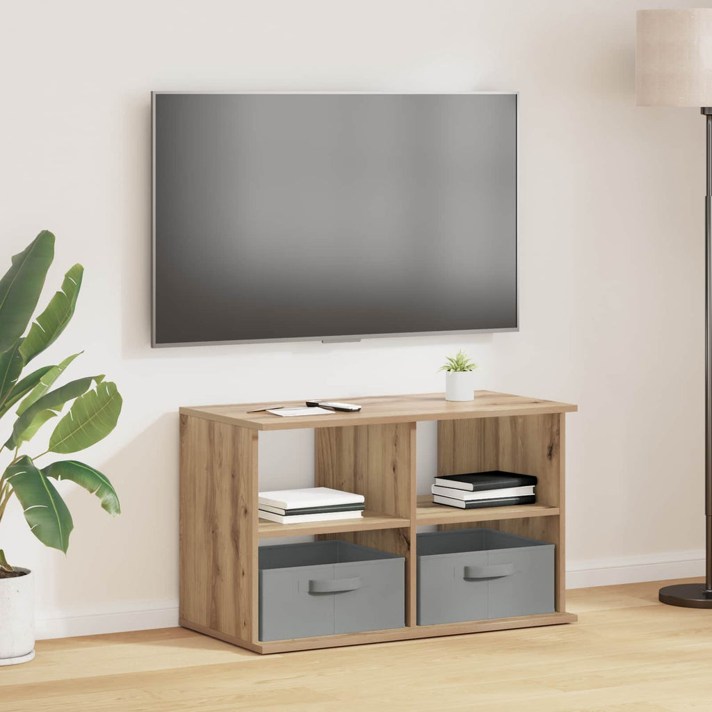 vidaXL TV-Ständer mit Schubladen Artisan-Eiche 79 x 40 x 48 cm