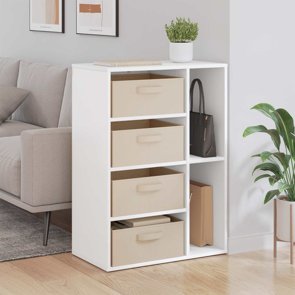 vidaXL Sideboard mit Schubladen Weiß 60 x 33,5 x 84 cm