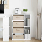 vidaXL Sideboard mit Schubladen Weiß 60 x 33,5 x 84 cm