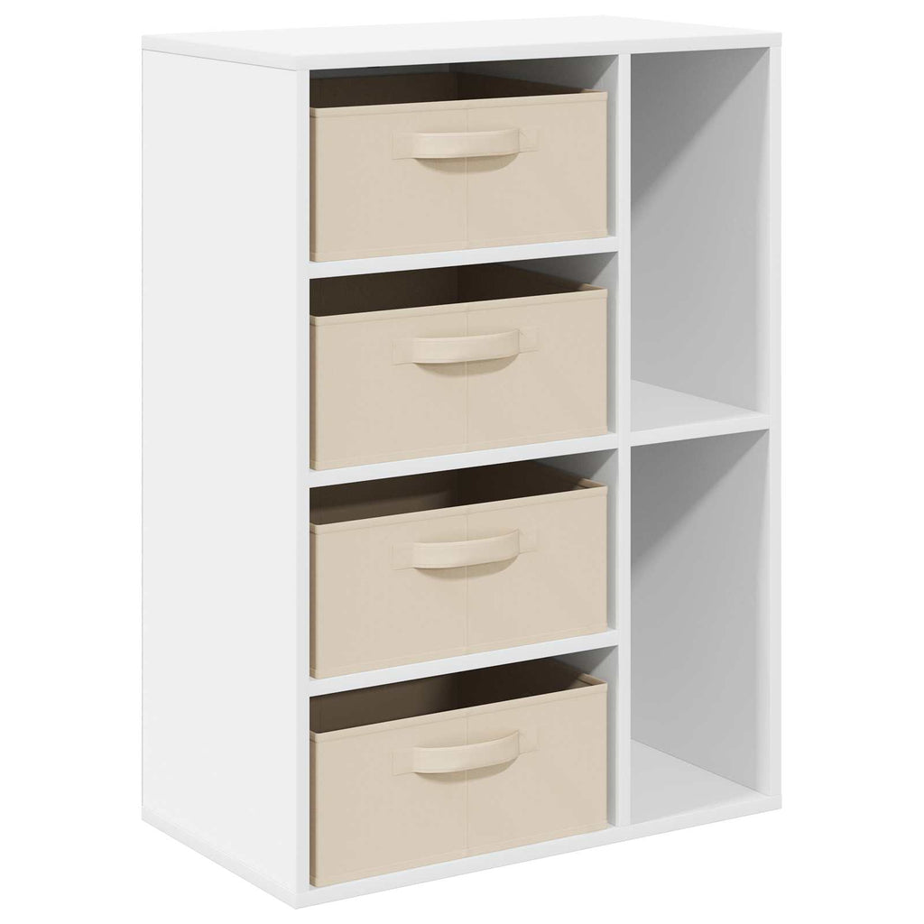 vidaXL Sideboard mit Schubladen Weiß 60 x 33,5 x 84 cm