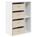 vidaXL Sideboard mit Schubladen Weiß 60 x 33,5 x 84 cm