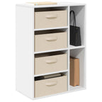 vidaXL Sideboard mit Schubladen Weiß 60 x 33,5 x 84 cm