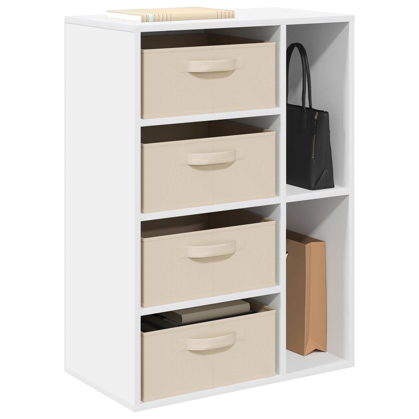 vidaXL Sideboard mit Schubladen Weiß 60 x 33,5 x 84 cm
