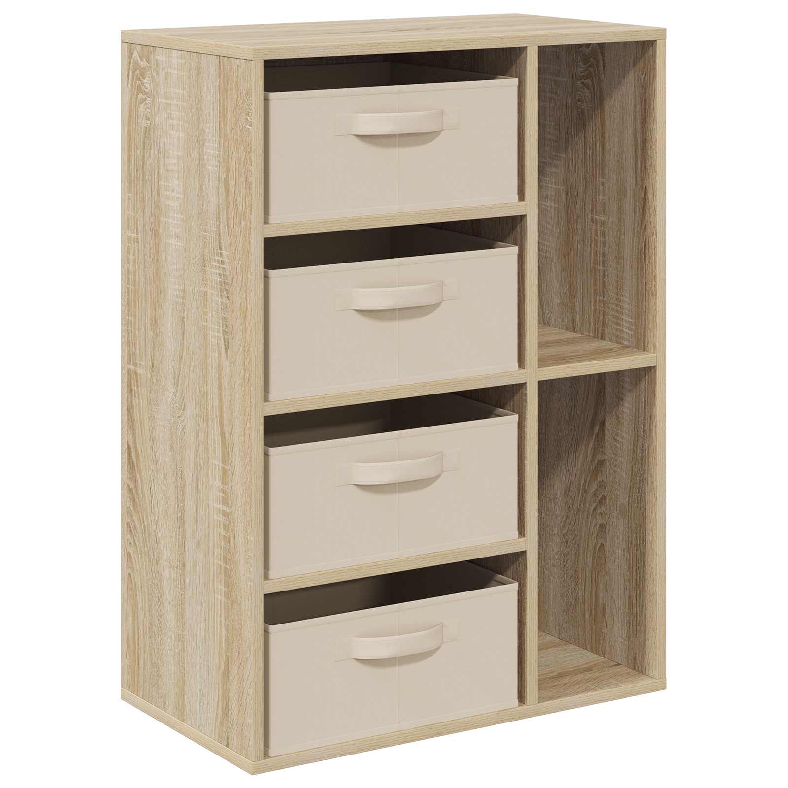 vidaXL Sideboard mit Schubladen Sonoma-Eiche 60 x 33,5 x 84 cm