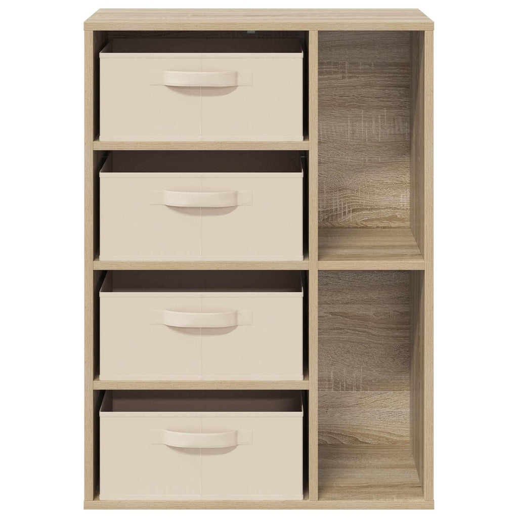 vidaXL Sideboard mit Schubladen Sonoma-Eiche 60 x 33,5 x 84 cm