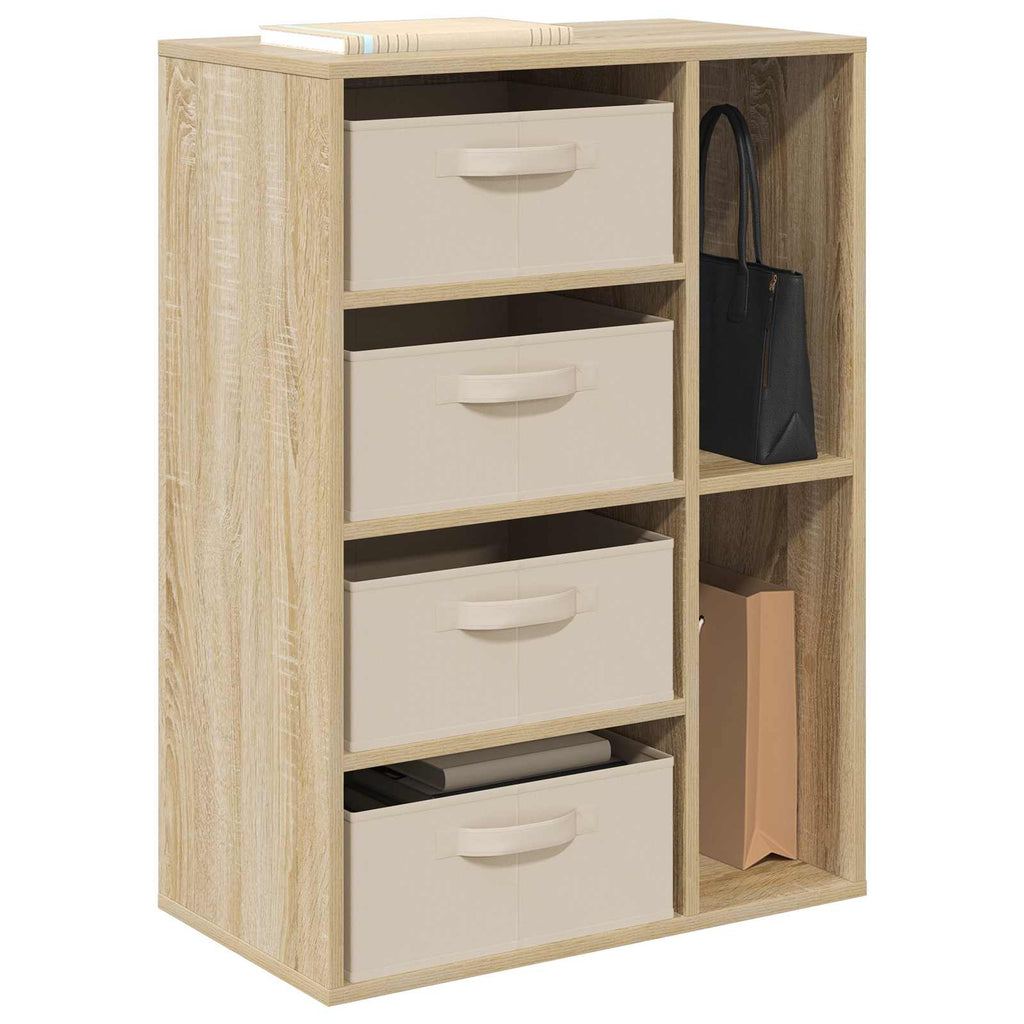 vidaXL Sideboard mit Schubladen Sonoma-Eiche 60 x 33,5 x 84 cm