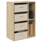 vidaXL Sideboard mit Schubladen Sonoma-Eiche 60 x 33,5 x 84 cm