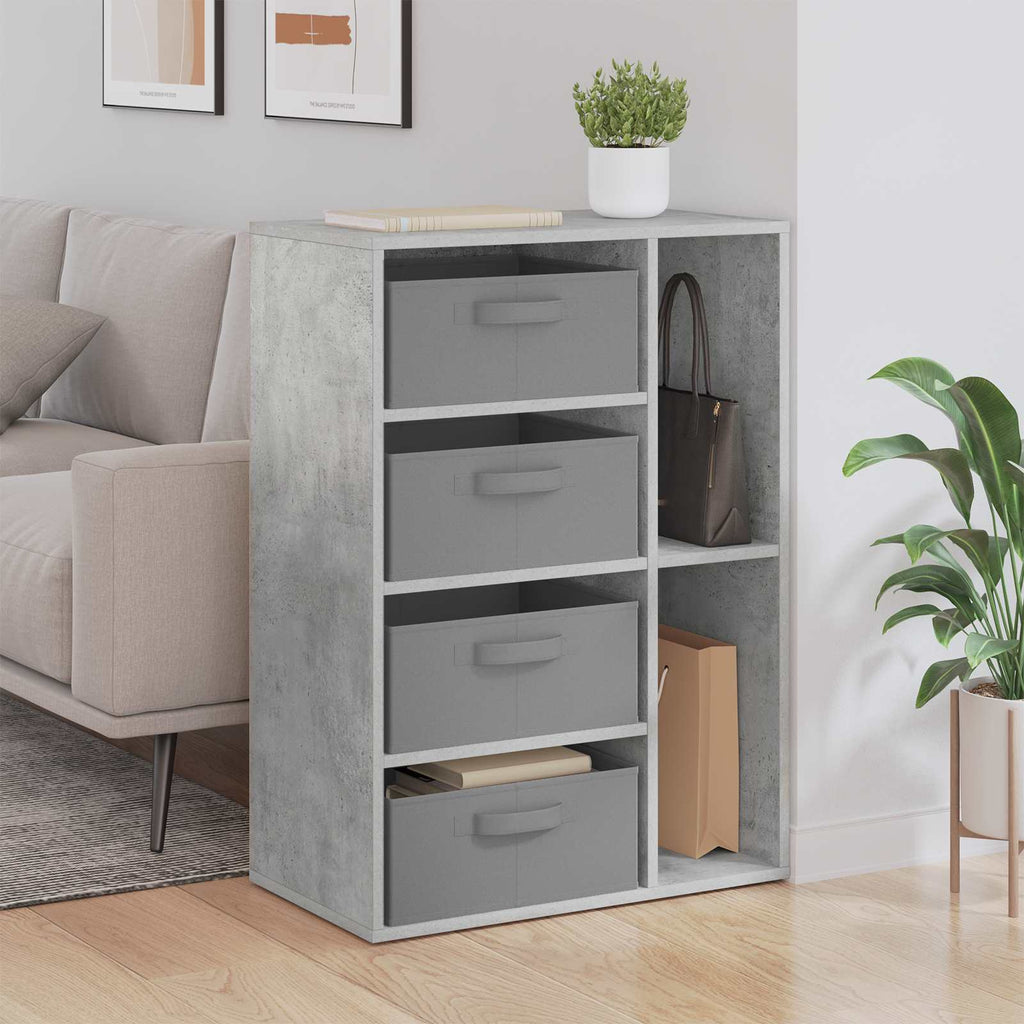 vidaXL Sideboard mit Schubladen Beton Grau 60 x 33,5 x 84 cm