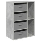 vidaXL Sideboard mit Schubladen Beton Grau 60 x 33,5 x 84 cm