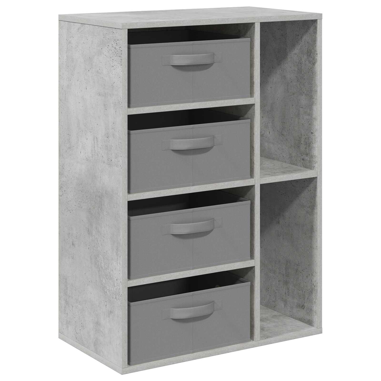 vidaXL Sideboard mit Schubladen Beton Grau 60 x 33,5 x 84 cm
