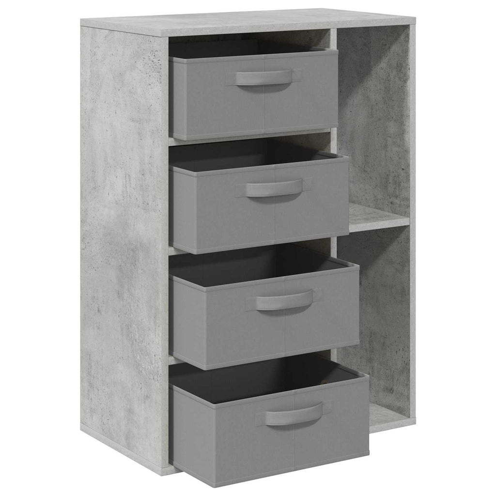 vidaXL Sideboard mit Schubladen Beton Grau 60 x 33,5 x 84 cm