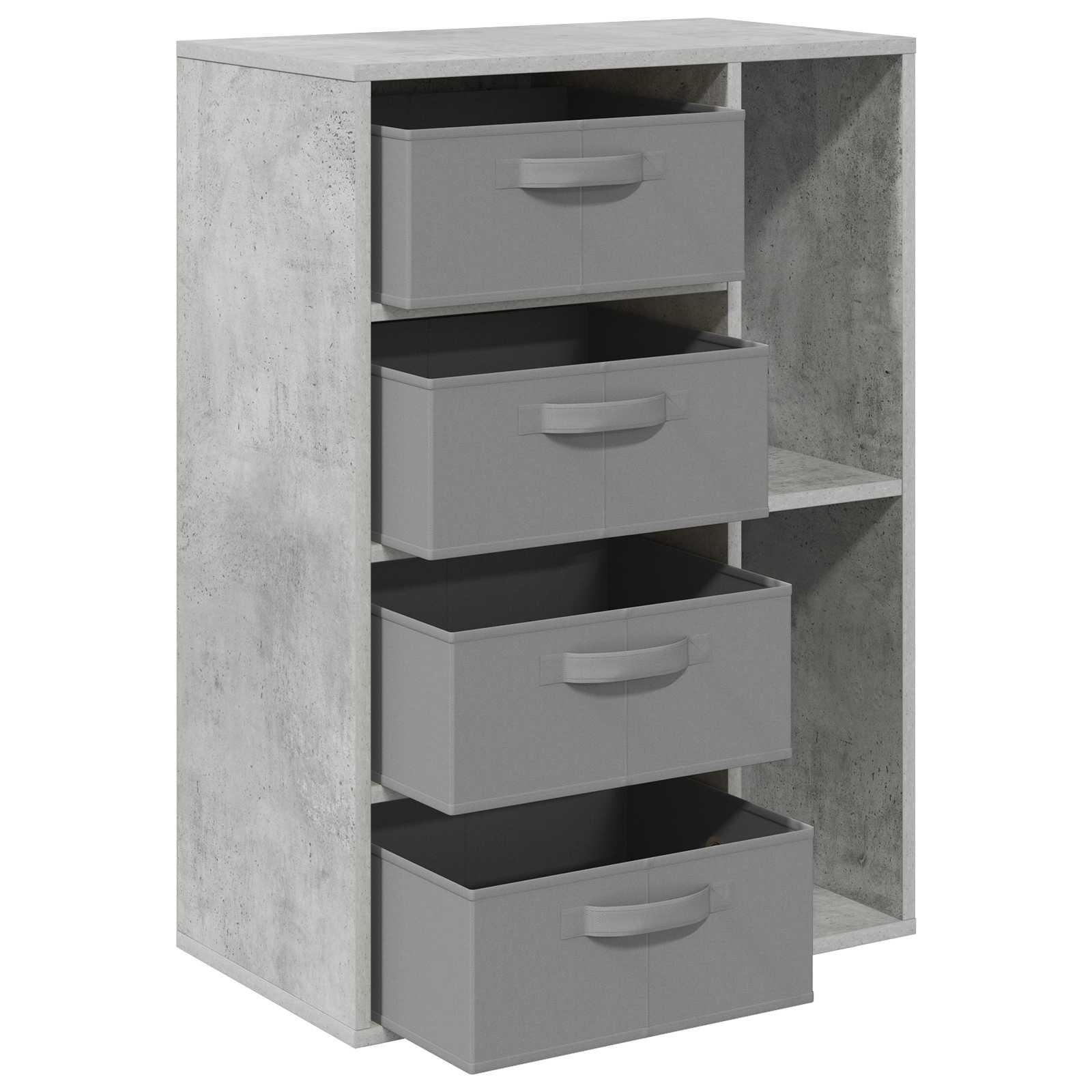 vidaXL Sideboard mit Schubladen Beton Grau 60 x 33,5 x 84 cm