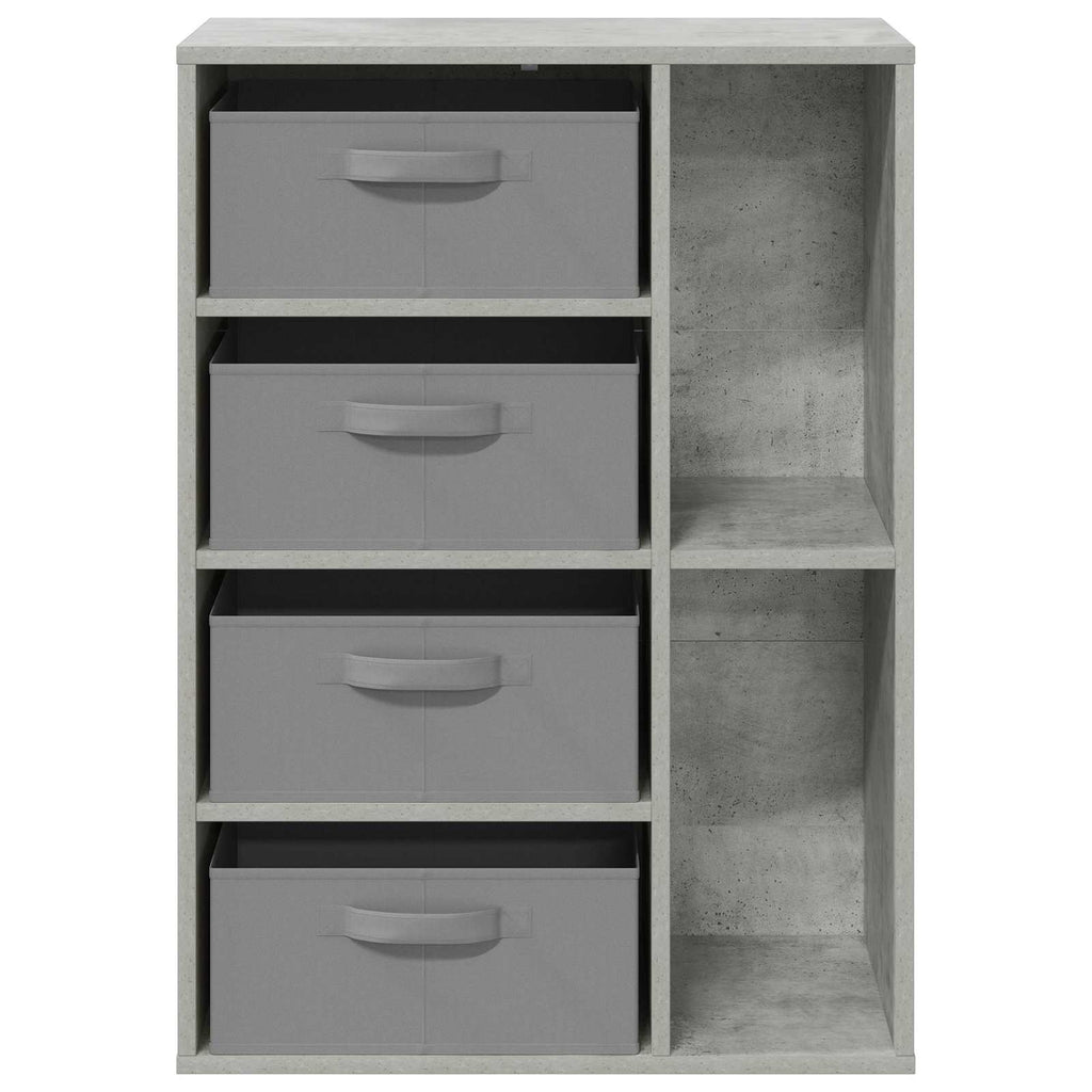 vidaXL Sideboard mit Schubladen Beton Grau 60 x 33,5 x 84 cm