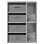 vidaXL Sideboard mit Schubladen Beton Grau 60 x 33,5 x 84 cm