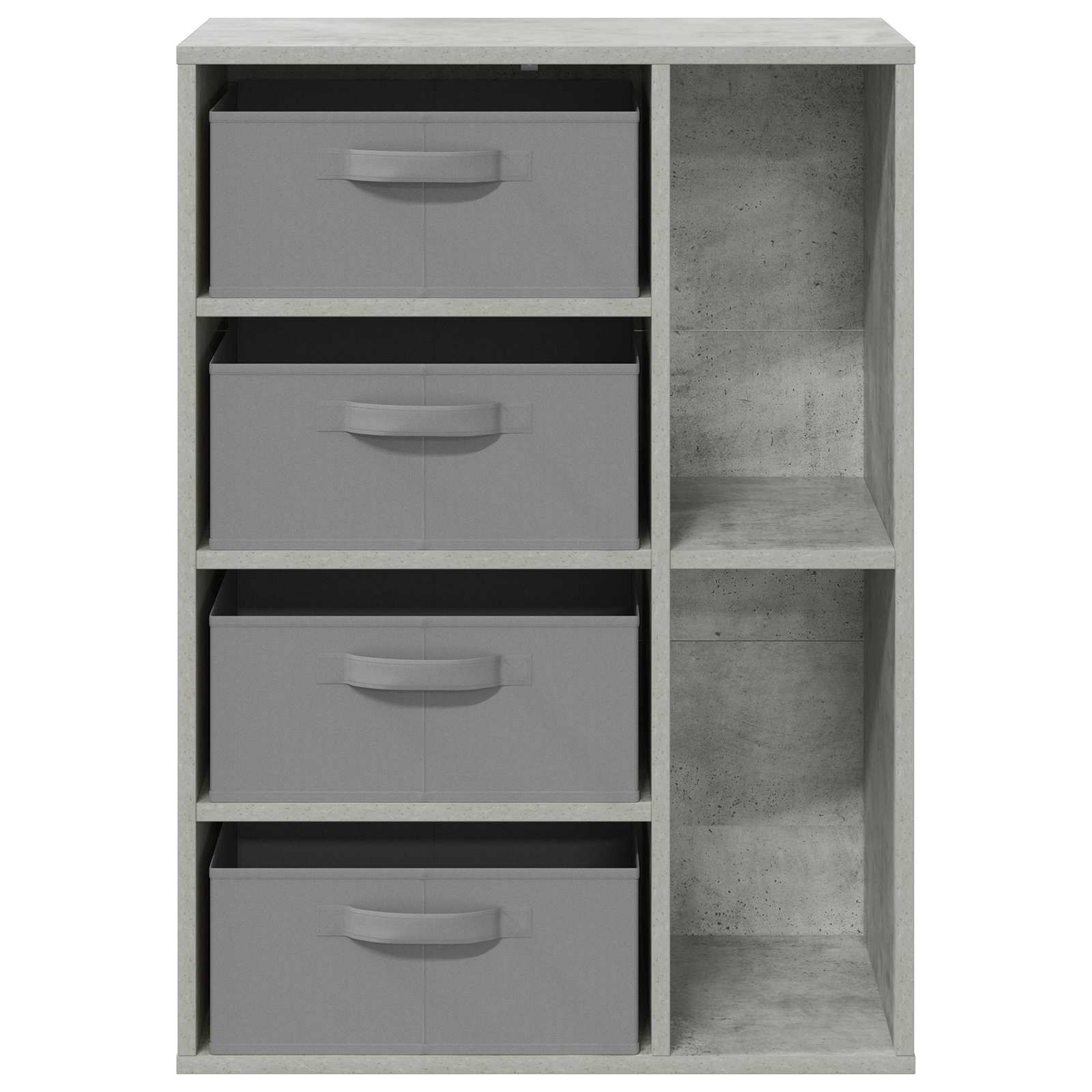 vidaXL Sideboard mit Schubladen Beton Grau 60 x 33,5 x 84 cm