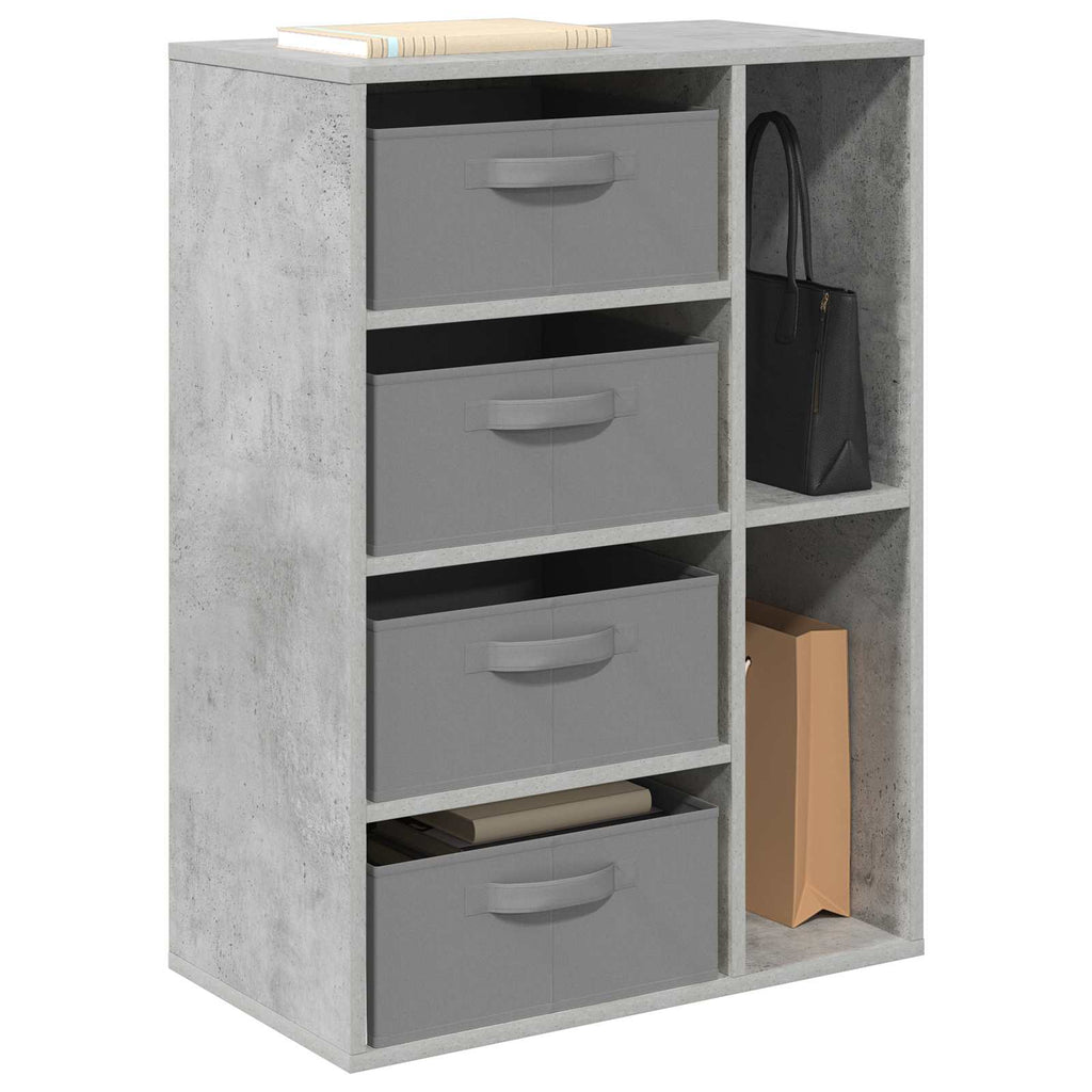 vidaXL Sideboard mit Schubladen Beton Grau 60 x 33,5 x 84 cm