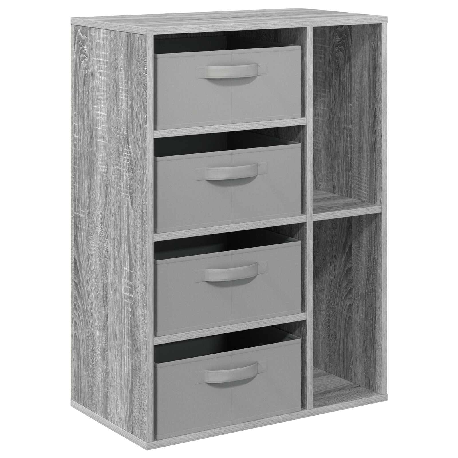 vidaXL Sideboard mit Schubladen Graues Sonoma 60 x 33,5 x 84 cm