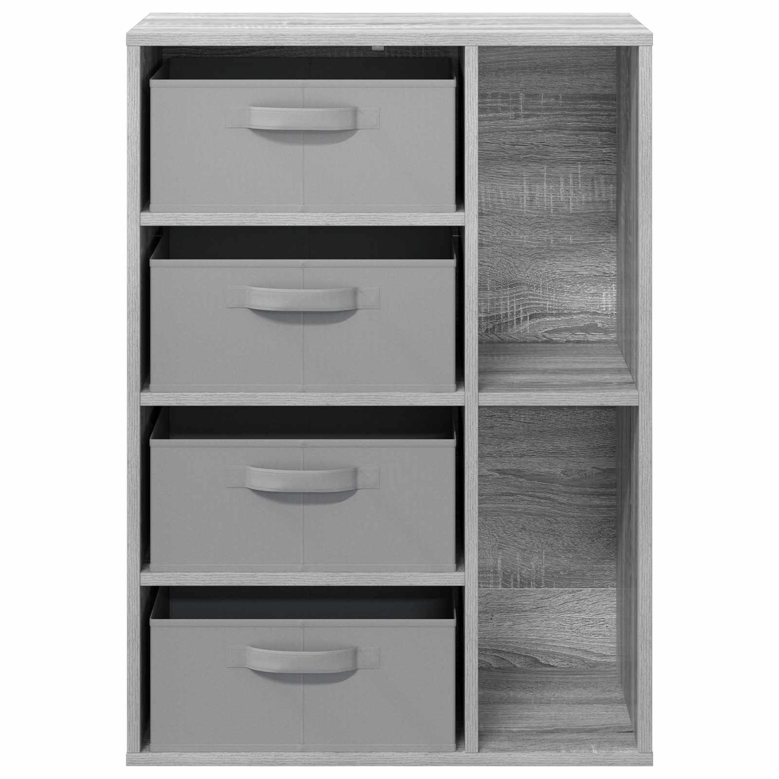 vidaXL Sideboard mit Schubladen Graues Sonoma 60 x 33,5 x 84 cm