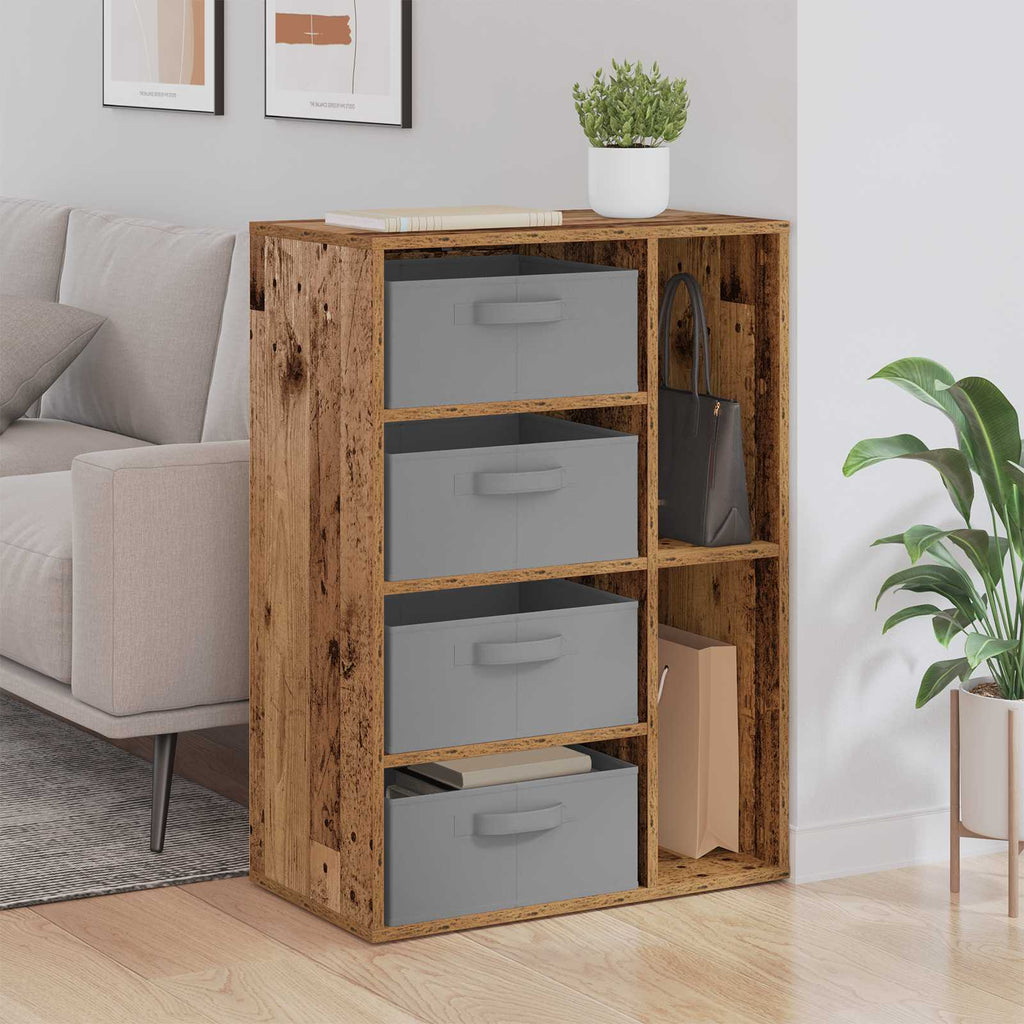 vidaXL Sideboard mit Schubladen Altholz 60 x 33,5 x 84 cm