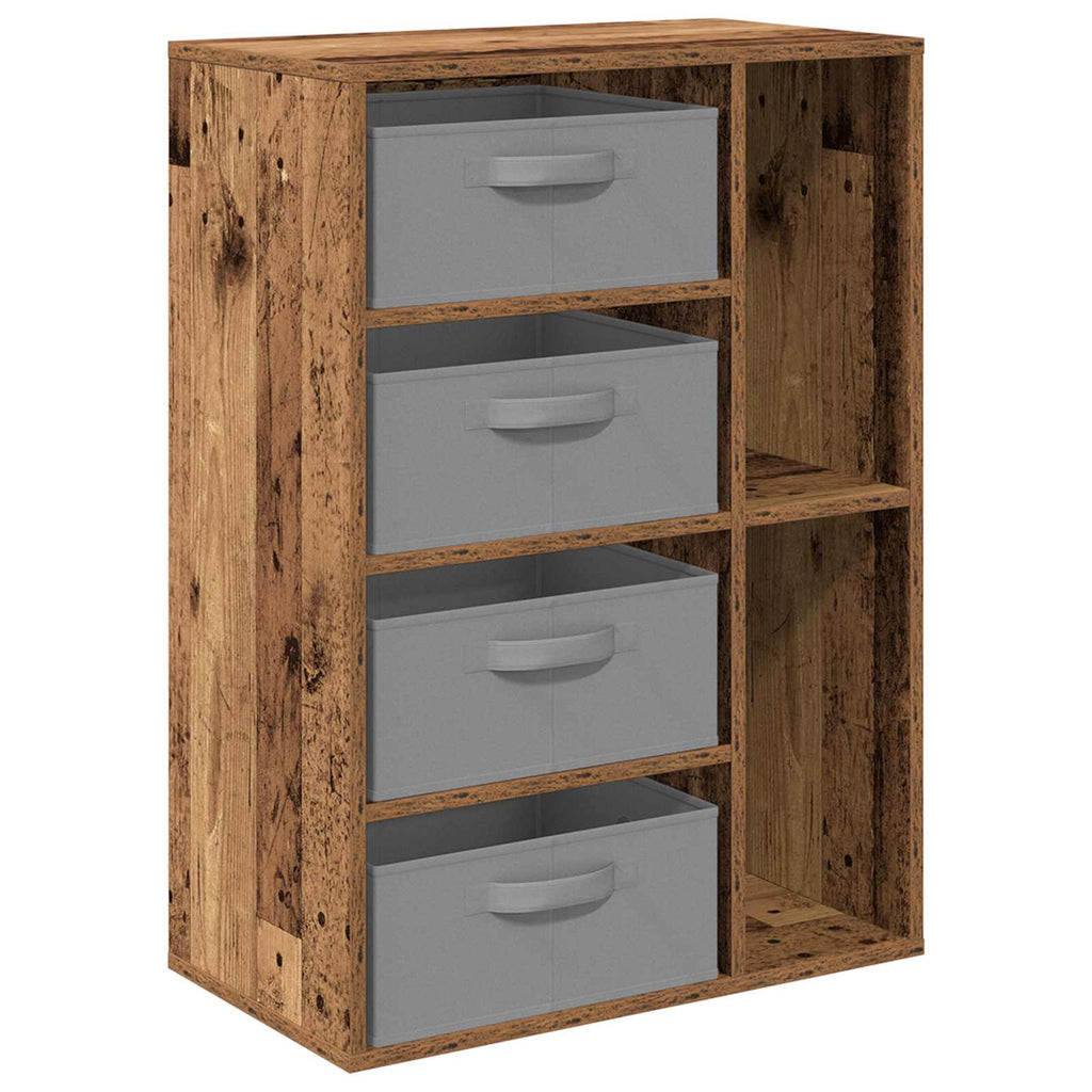 vidaXL Sideboard mit Schubladen Altholz 60 x 33,5 x 84 cm
