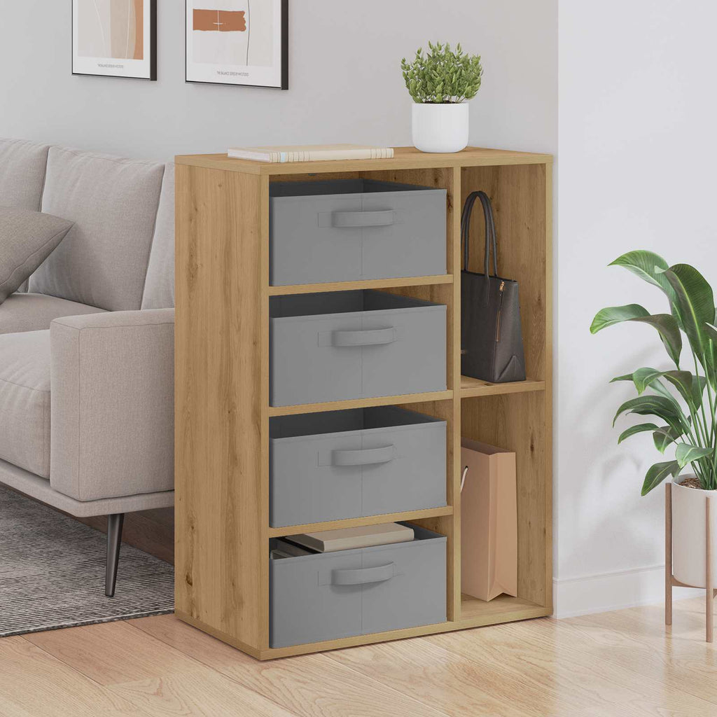 vidaXL Sideboard mit Schubladen Artisan-Eiche 60 x 33,5 x 84 cm