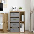 vidaXL Sideboard mit Schubladen Artisan-Eiche 60 x 33,5 x 84 cm