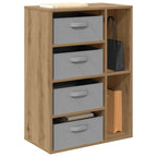 vidaXL Sideboard mit Schubladen Artisan-Eiche 60 x 33,5 x 84 cm