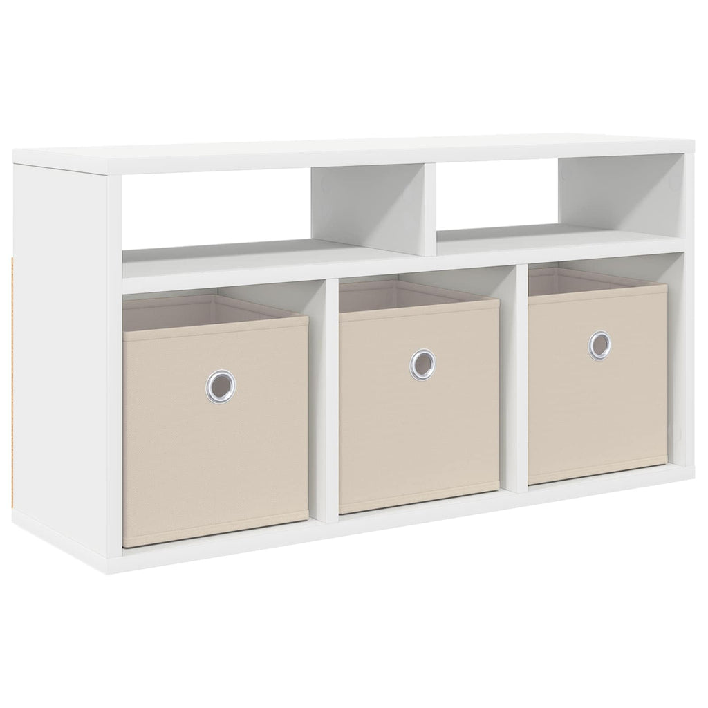 vidaXL Lowboard mit Schubladen Weiß 72 x 22,5 x 38 cm