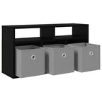 vidaXL Lowboard mit Schubladen Schwarz Eichen-Optik 72 x 22,5 x 38 cm
