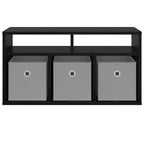 vidaXL Lowboard mit Schubladen Schwarz Eichen-Optik 72 x 22,5 x 38 cm