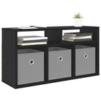 vidaXL Lowboard mit Schubladen Schwarz Eichen-Optik 72 x 22,5 x 38 cm