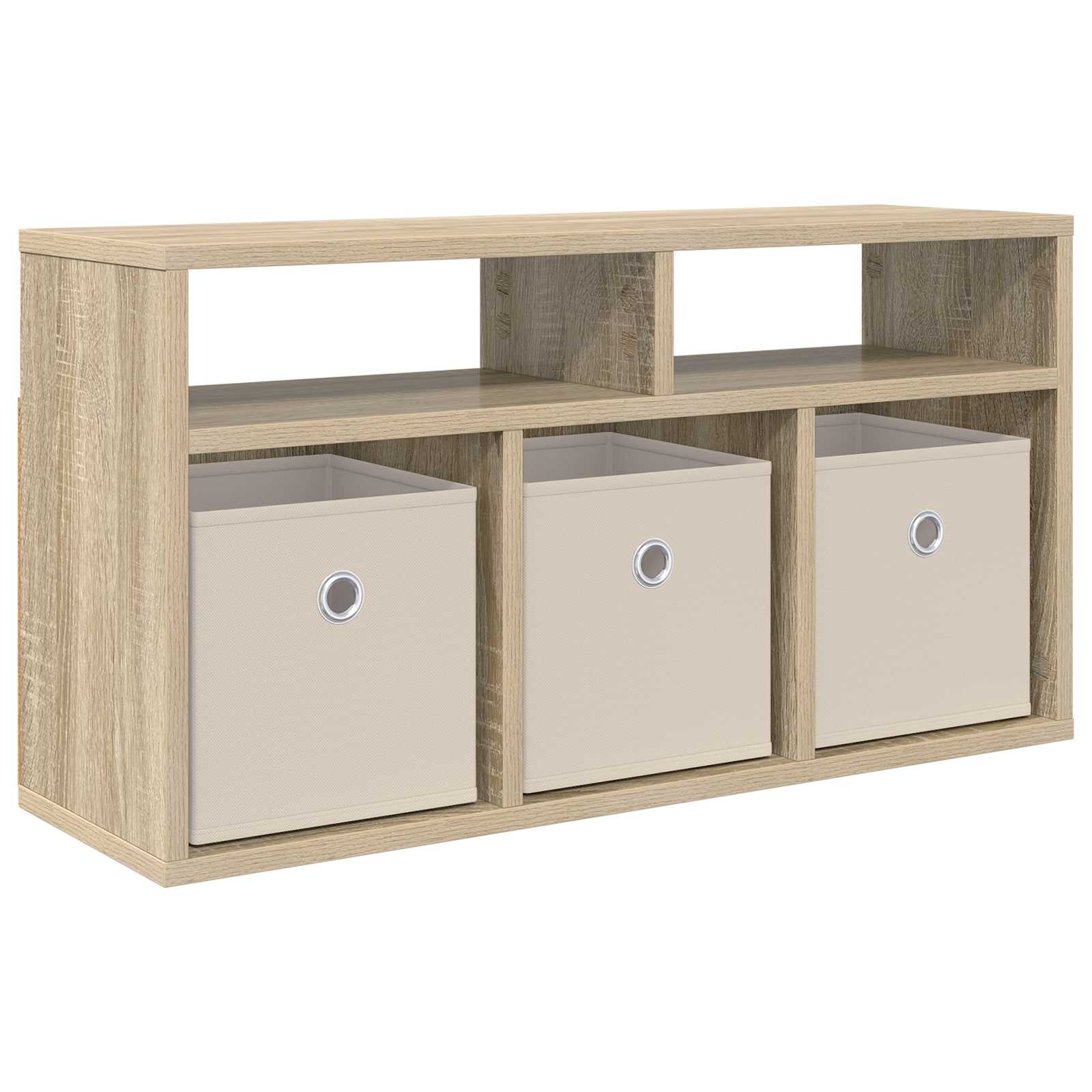 vidaXL Lowboard mit Schubladen Sonoma-Eiche 72 x 22,5 x 38 cm
