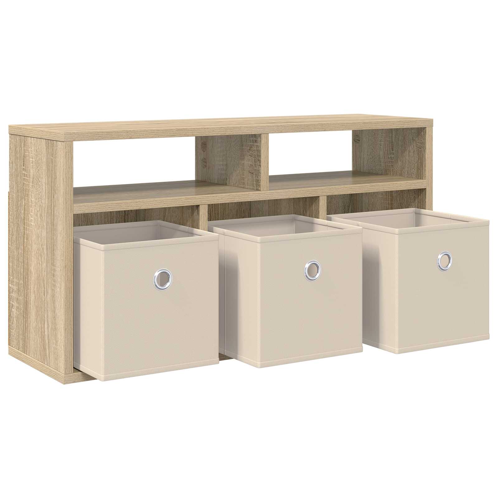 vidaXL Lowboard mit Schubladen Sonoma-Eiche 72 x 22,5 x 38 cm