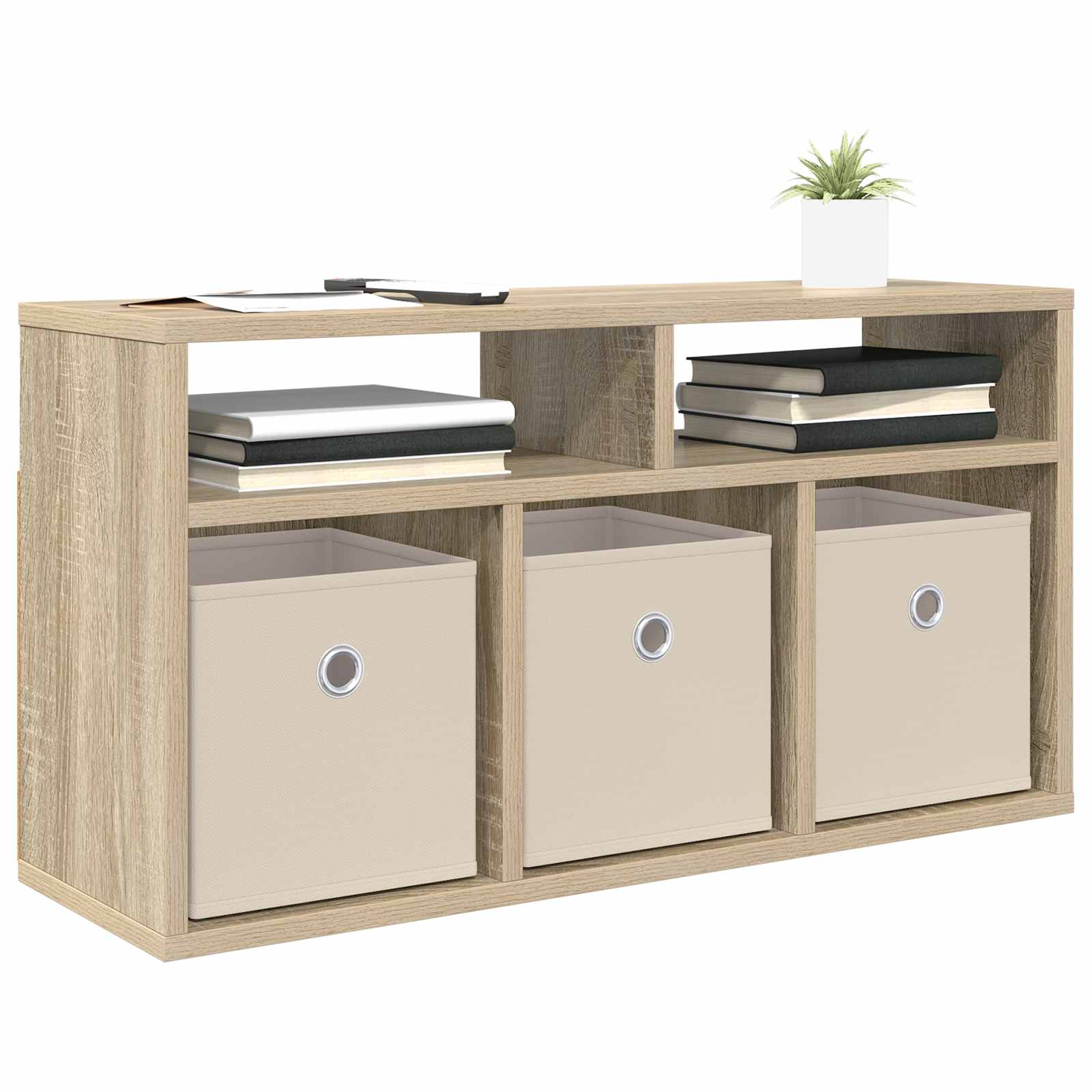 vidaXL Lowboard mit Schubladen Sonoma-Eiche 72 x 22,5 x 38 cm