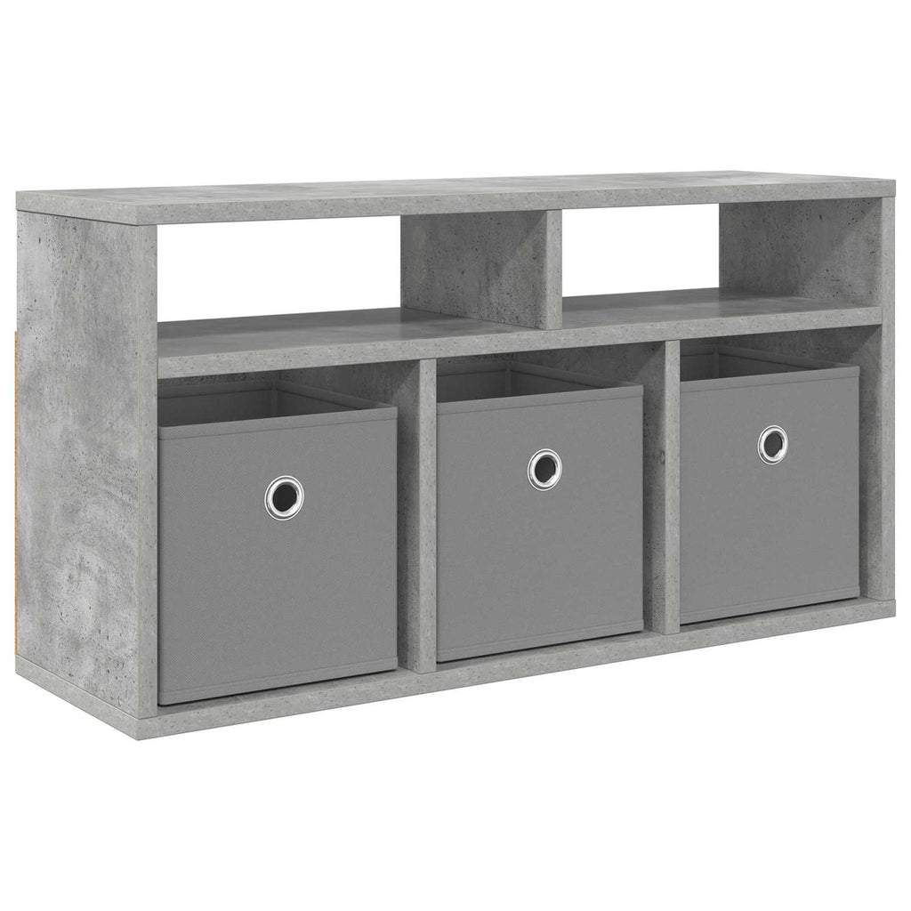 vidaXL Lowboard mit Schubladen Beton Grau 72 x 22,5 x 38 cm