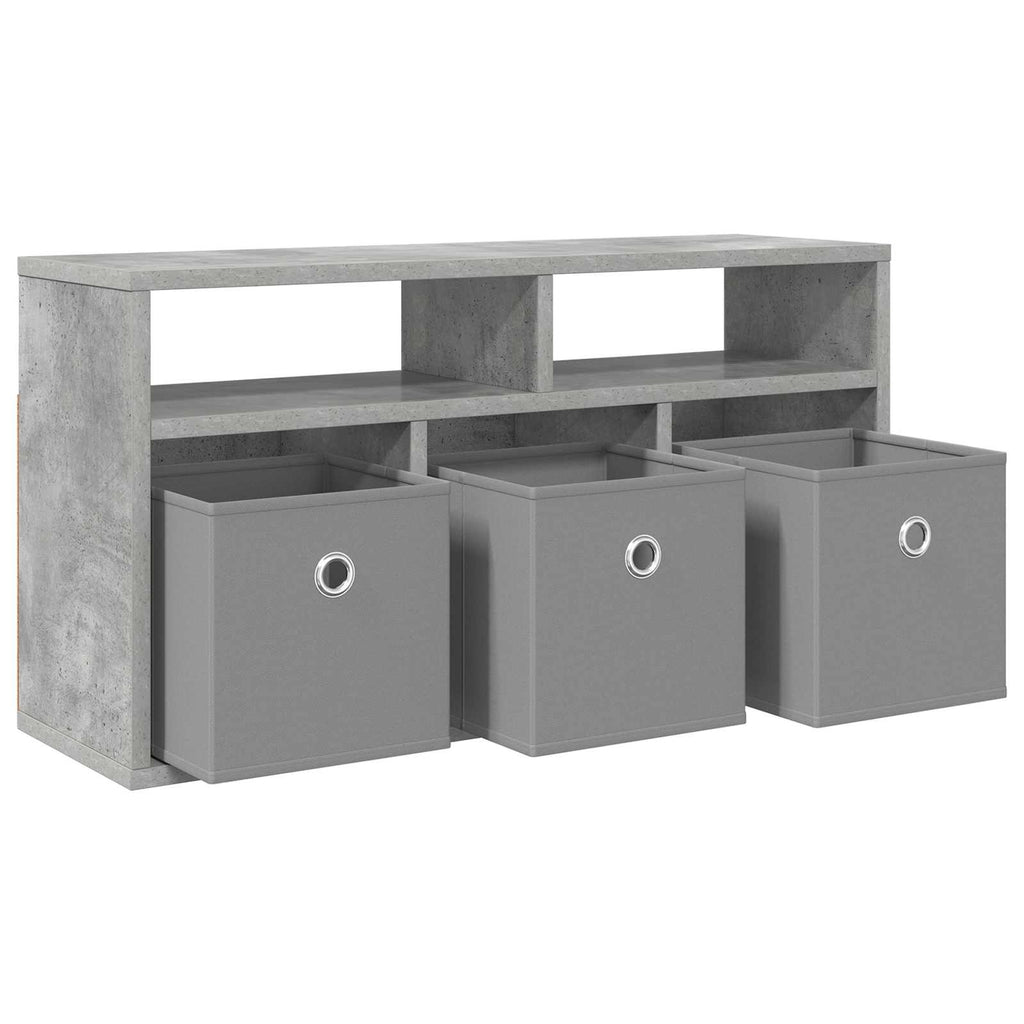 vidaXL Lowboard mit Schubladen Beton Grau 72 x 22,5 x 38 cm