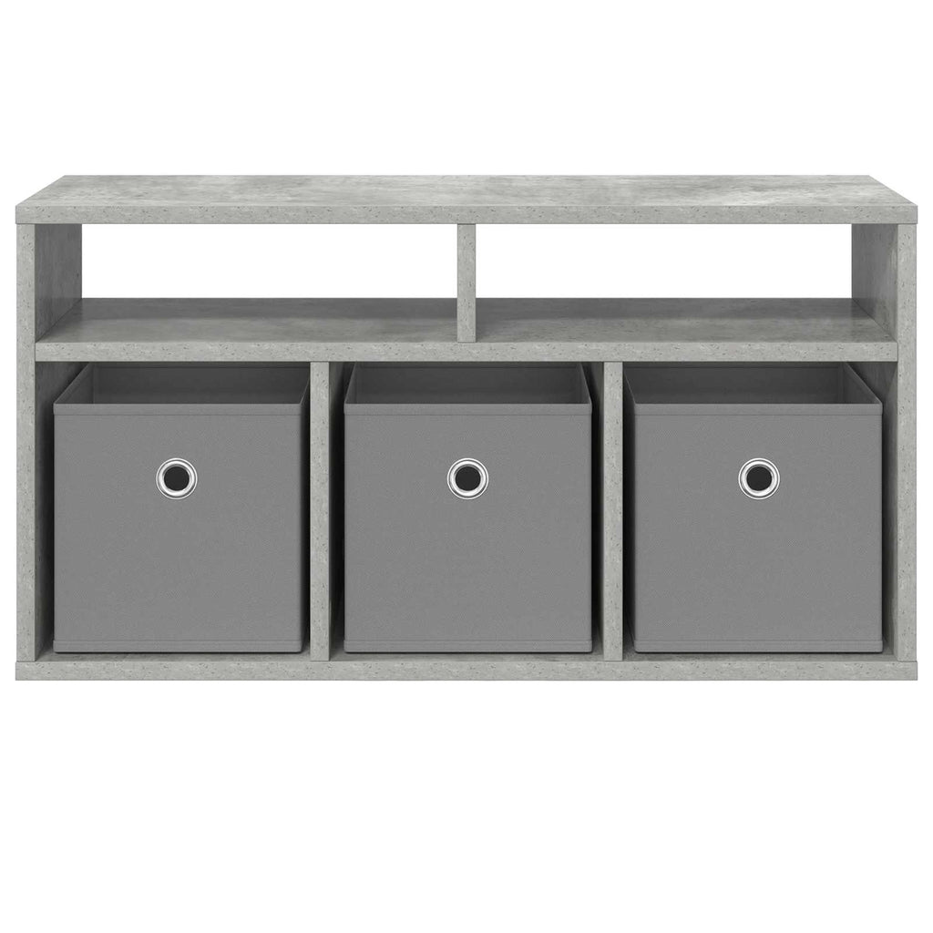vidaXL Lowboard mit Schubladen Beton Grau 72 x 22,5 x 38 cm