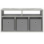 vidaXL Lowboard mit Schubladen Beton Grau 72 x 22,5 x 38 cm