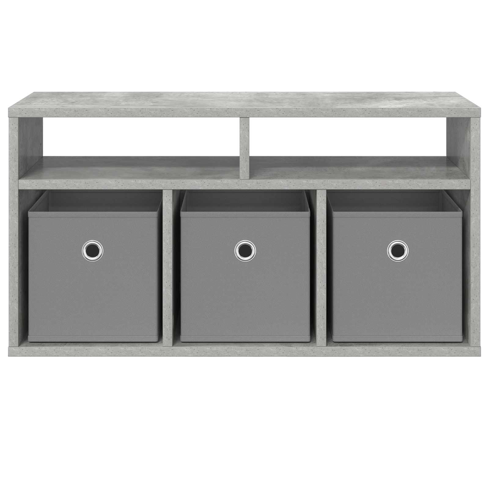 vidaXL Lowboard mit Schubladen Beton Grau 72 x 22,5 x 38 cm