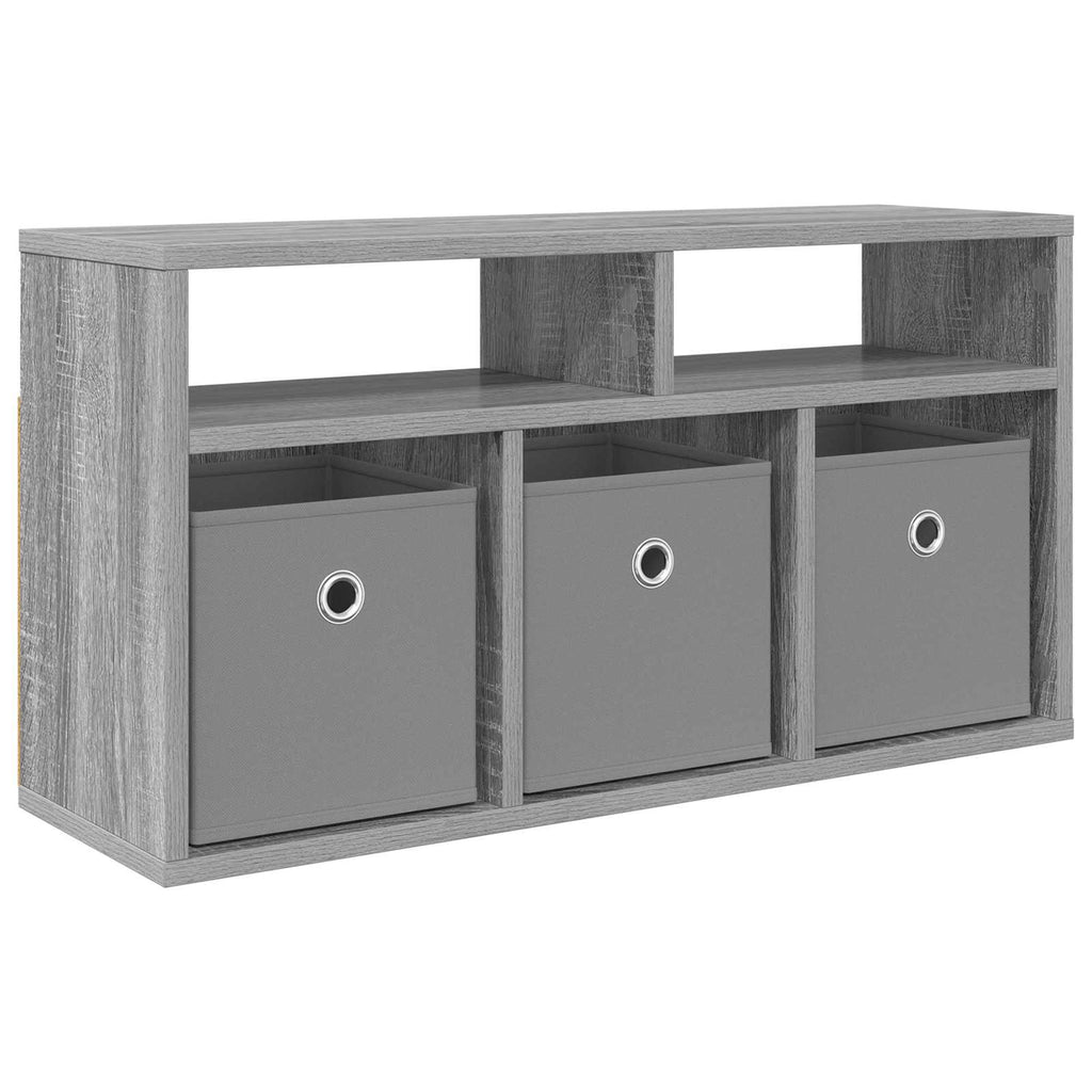 vidaXL Lowboard mit Schubladen Graues Sonoma 72 x 22,5 x 38 cm