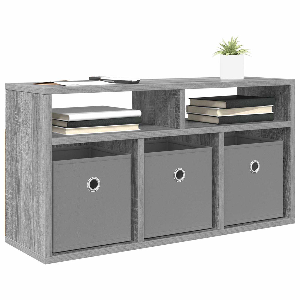 vidaXL Lowboard mit Schubladen Graues Sonoma 72 x 22,5 x 38 cm