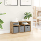 vidaXL Lowboard mit Schubladen Artisan-Eiche 72 x 22,5 x 38 cm