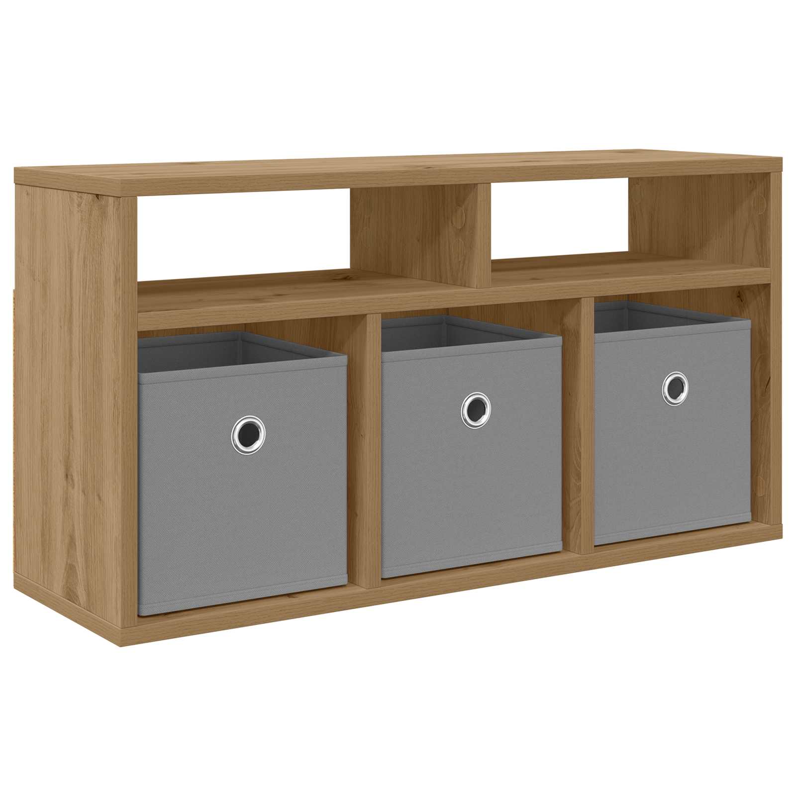 vidaXL Lowboard mit Schubladen Artisan-Eiche 72 x 22,5 x 38 cm