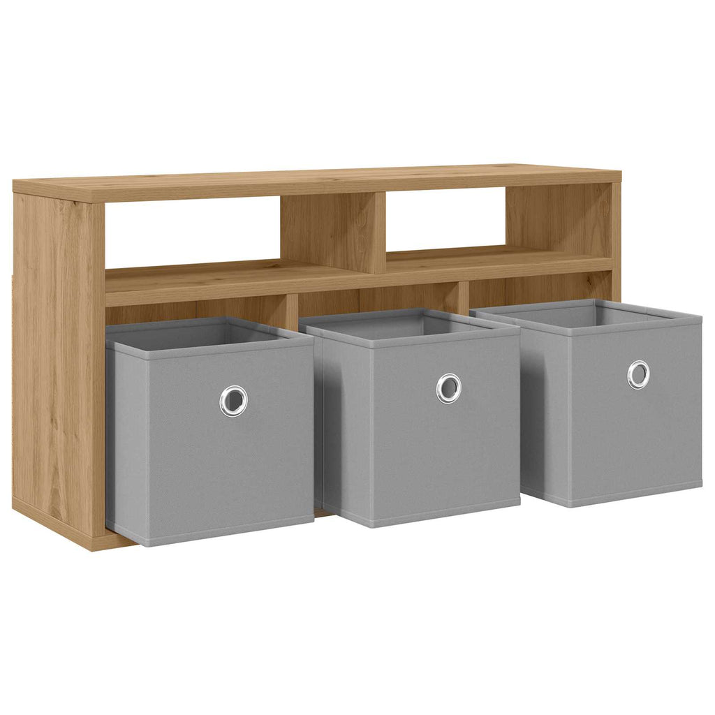 vidaXL Lowboard mit Schubladen Artisan-Eiche 72 x 22,5 x 38 cm