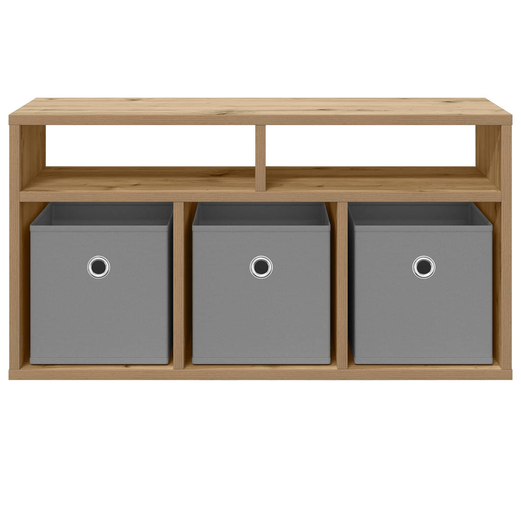 vidaXL Lowboard mit Schubladen Artisan-Eiche 72 x 22,5 x 38 cm