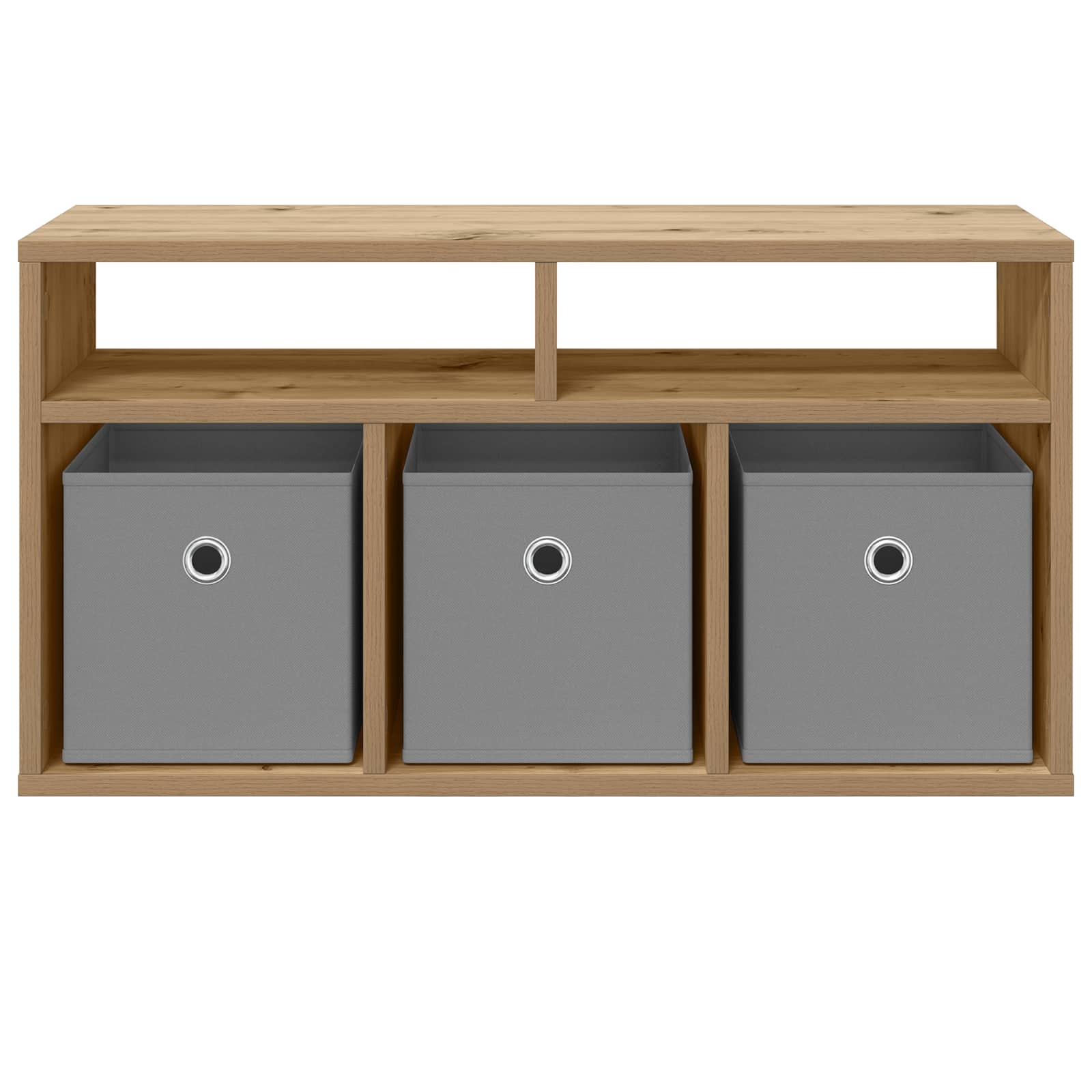 vidaXL Lowboard mit Schubladen Artisan-Eiche 72 x 22,5 x 38 cm